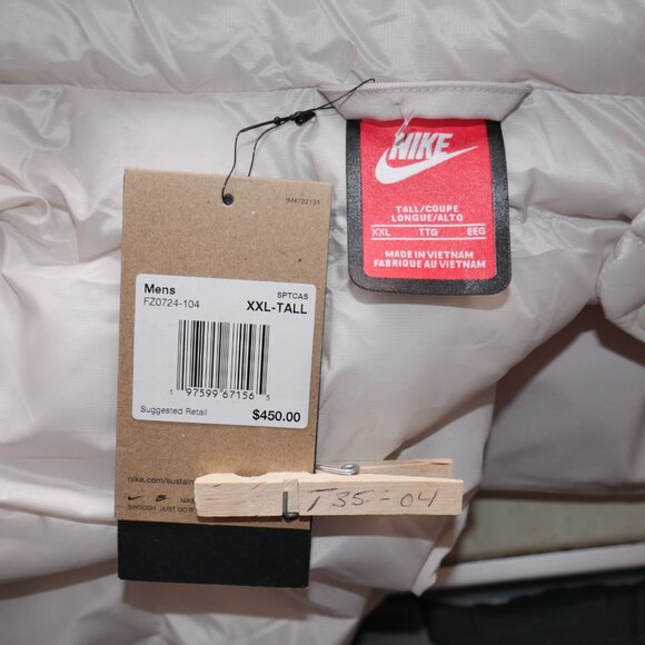 Nike Tech GORE-TEX Jacket Men's Size 2XLT Insulated Puffer Balaclava Face Mask - Picture 13 of 16